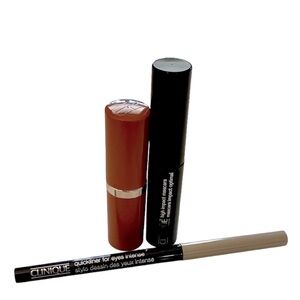 Clinique lipstick/eyeliner/mascara bundle
